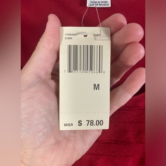 Max Studio Tunic Top Ruffle Tiered Medium Cocktail Holiday NWT - Picture 6 of 7